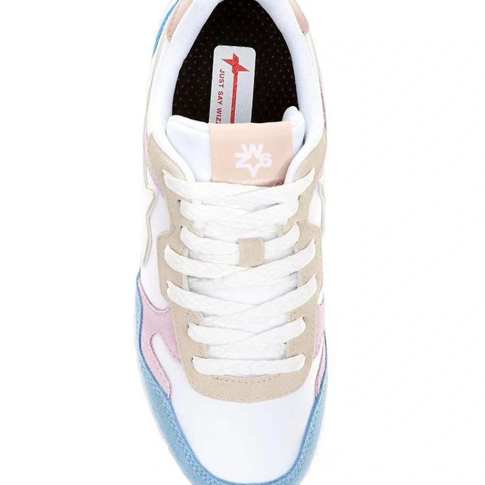 W6YZ      Yak suede colorblock retro platform sneakers - Picture 5 of 12